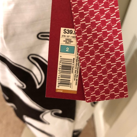 NWT Merona Strapless Print Dress - Picture 8 of 8